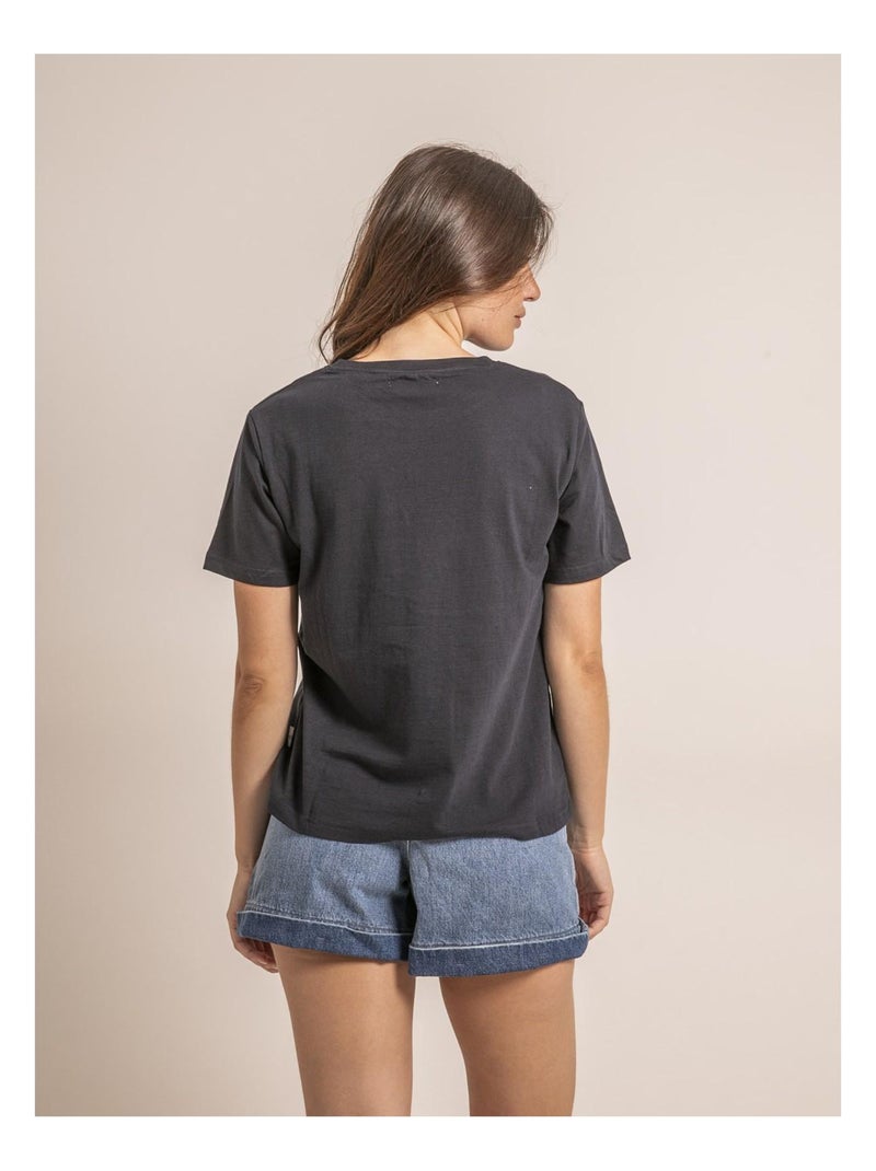T shirt strass FERDI Bleu marine - Kiabi
