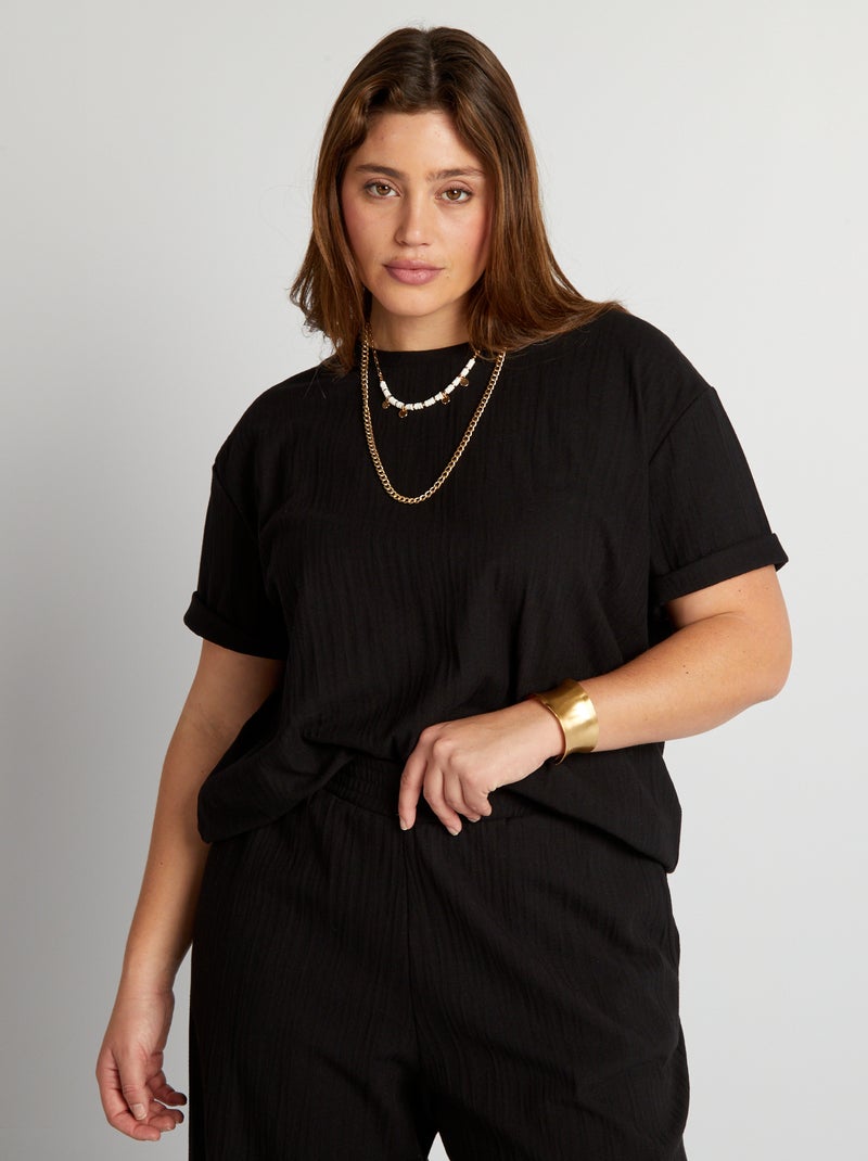 T-shirt Imprimé Col rond | Noir | Jack & Jones