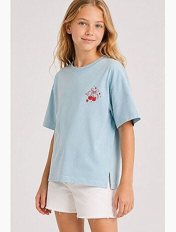 T-shirt stretch en coton tommy
