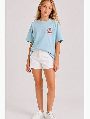 T-shirt stretch en coton tommy