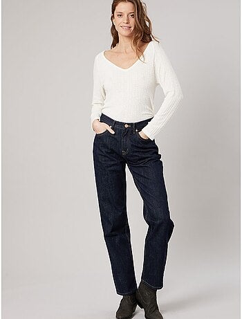 T-shirt stretch femme en pointelle 'deeluxe'