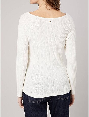 T-shirt stretch femme en pointelle 'deeluxe'