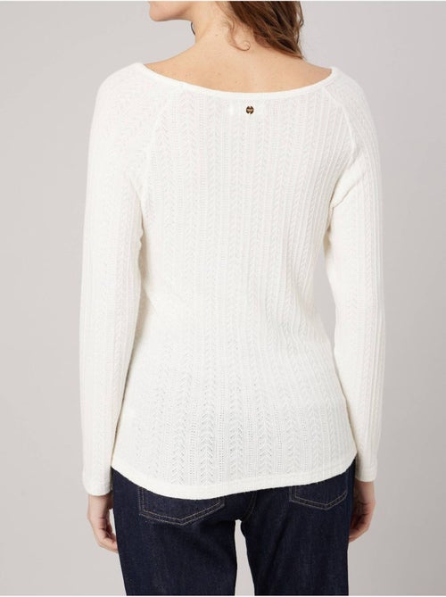 T-shirt stretch femme en pointelle 'deeluxe' - Kiabi