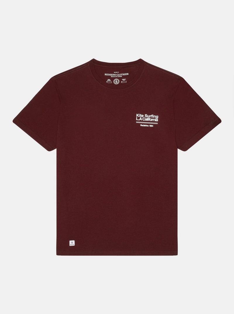 T-shirt  Stuz Maps Redskins Rouge - Kiabi