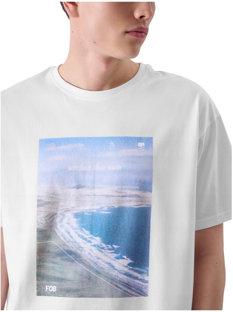 T-shirt style imprimé - 4f Blanc - Kiabi