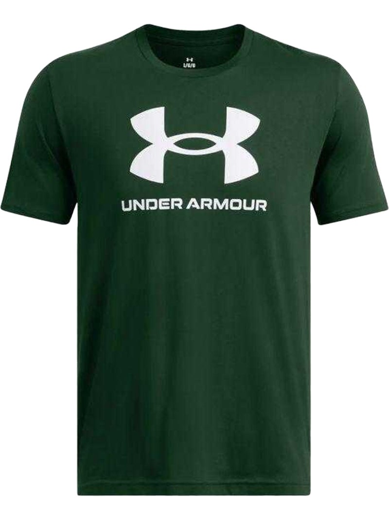 T-shirt style logo - sous armure Vert - Kiabi