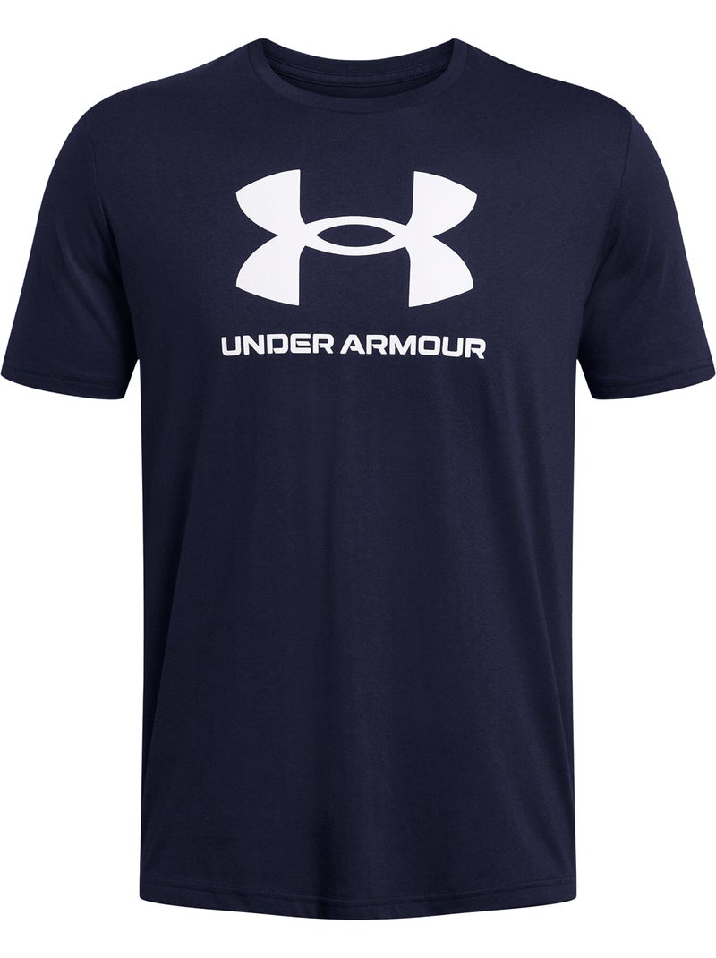 T-shirt style logo sportstyle - sous armure Bleu marine - Kiabi