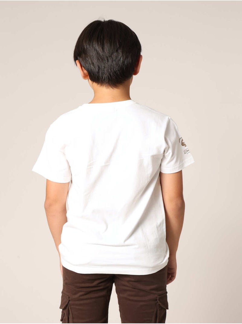 T-shirt style motard pour garçon avec illustration de moto 'Deeluxe' Ecru - Kiabi