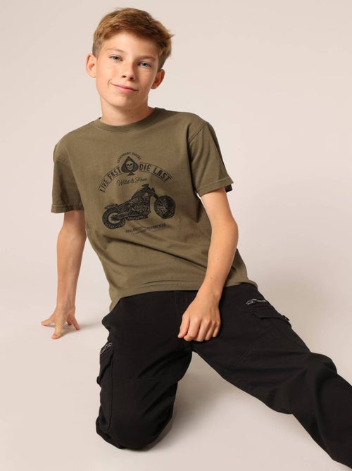 T-shirt style motard pour garçon avec illustration de moto 'Deeluxe' - Kiabi
