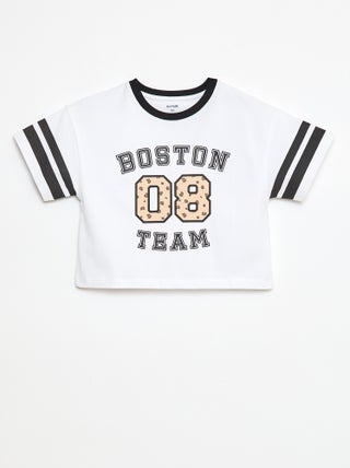 T-shirt style sport américain manches courtes