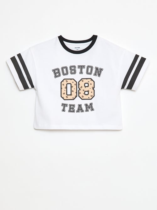 T-shirt style sport américain manches courtes - Kiabi