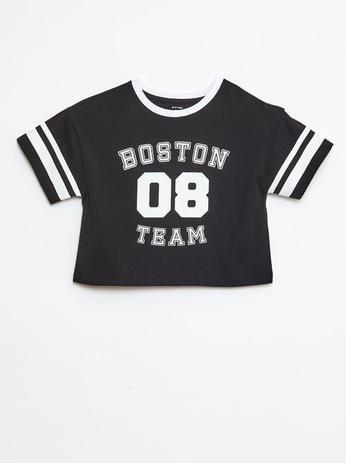 T-shirt style sport américain manches courtes - Kiabi