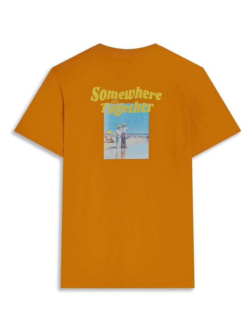 T-shirt  Summer Maps Redskins Orange - Kiabi
