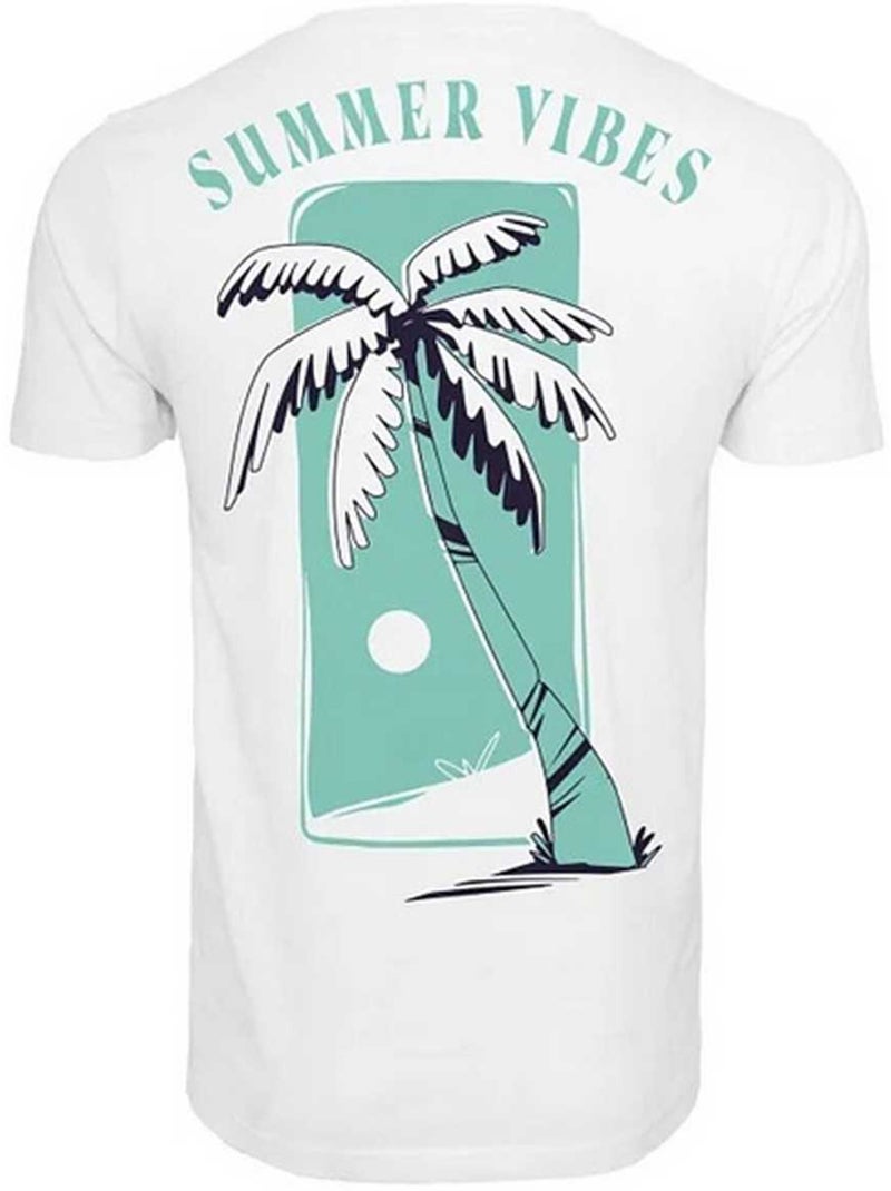 T-shirt summer vibes - mister tee Blanc - Kiabi