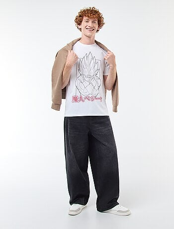 T-shirt 'Sun city' 'Dragon ball z' en coton