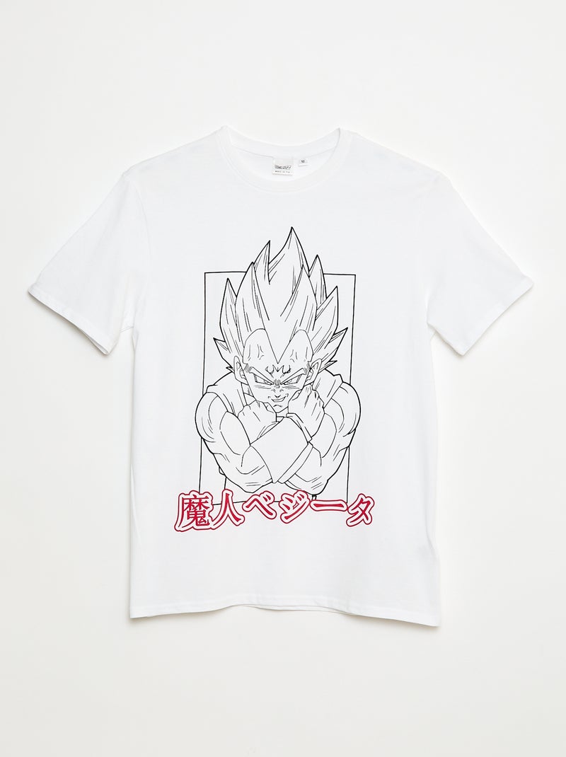 T-shirt 'Sun city' 'Dragon ball z' en coton Blanc - Kiabi