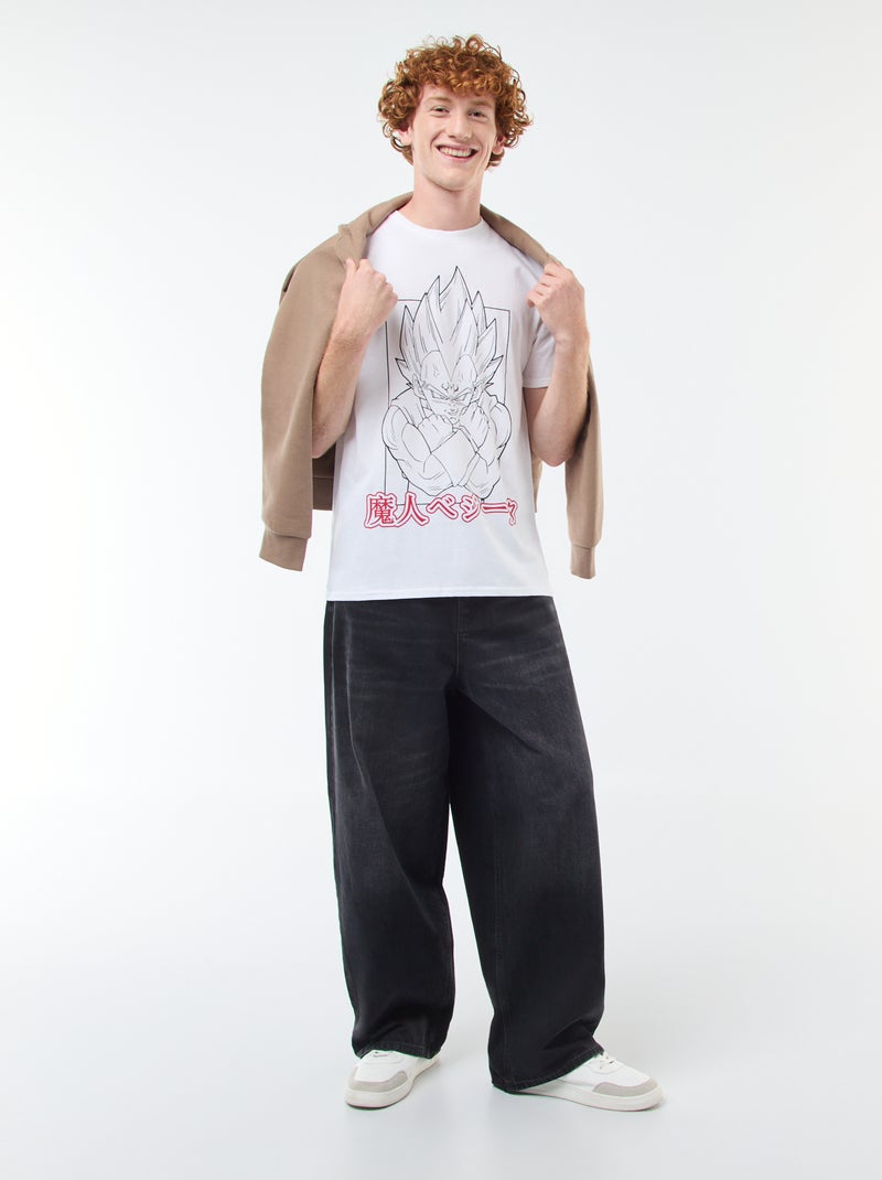 T-shirt 'Sun city' 'Dragon ball z' en coton Blanc - Kiabi