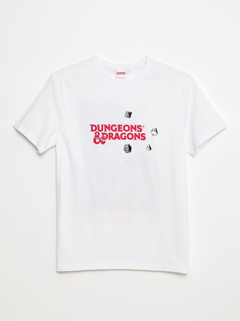 T-shirt 'Sun city' 'Dungeons & dragons' en coton Blanc - Kiabi