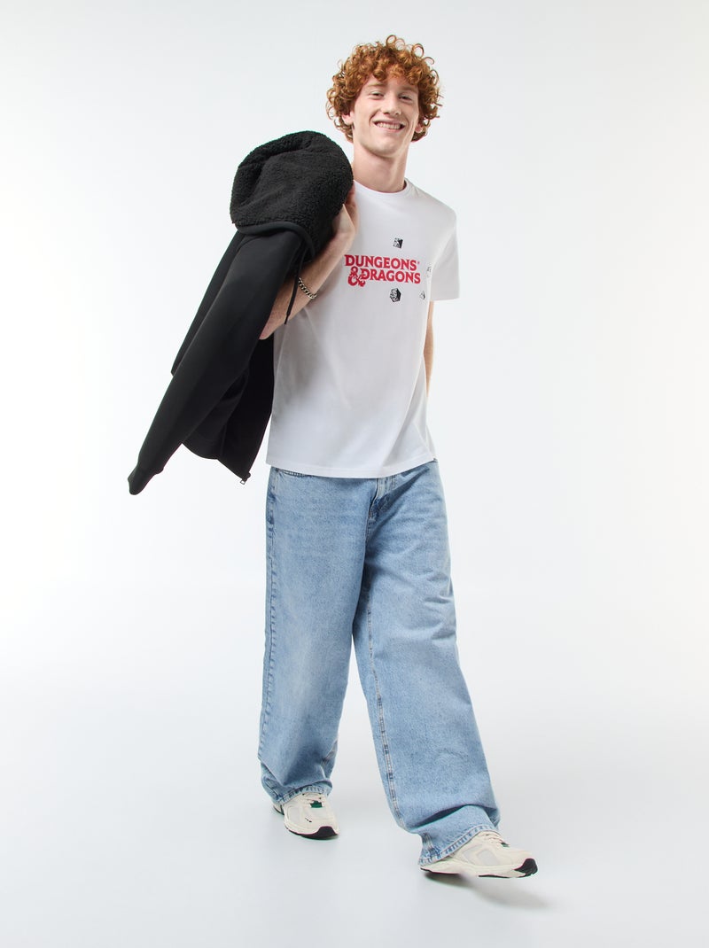 T-shirt 'Sun city' 'Dungeons & dragons' en coton Blanc - Kiabi