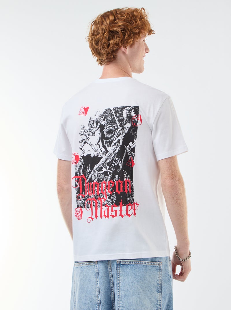 T-shirt 'Sun city' 'Dungeons & dragons' en coton Blanc - Kiabi