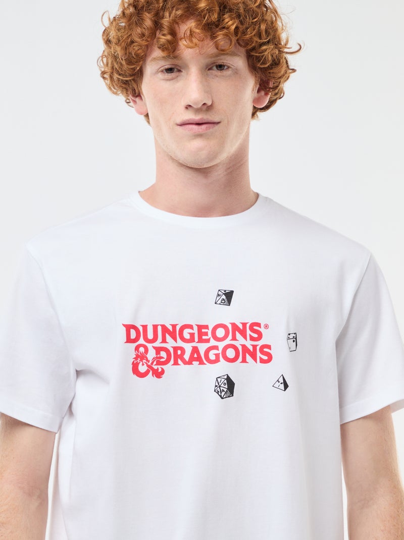 T-shirt 'Sun city' 'Dungeons & dragons' en coton Blanc - Kiabi