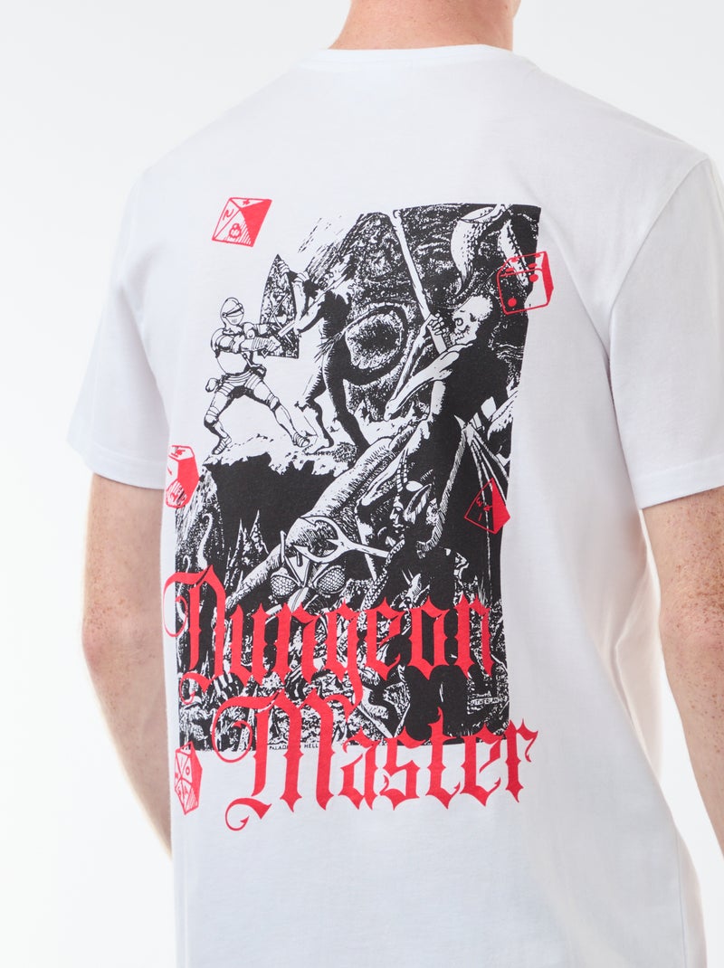 T-shirt 'Sun city' 'Dungeons & dragons' en coton Blanc - Kiabi