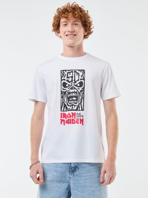 T-shirt 'Sun city' 'Iron maiden' en coton - Kiabi