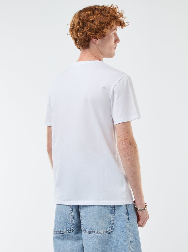 T-shirt 'Sun city' 'Iron maiden' en coton Blanc - Kiabi