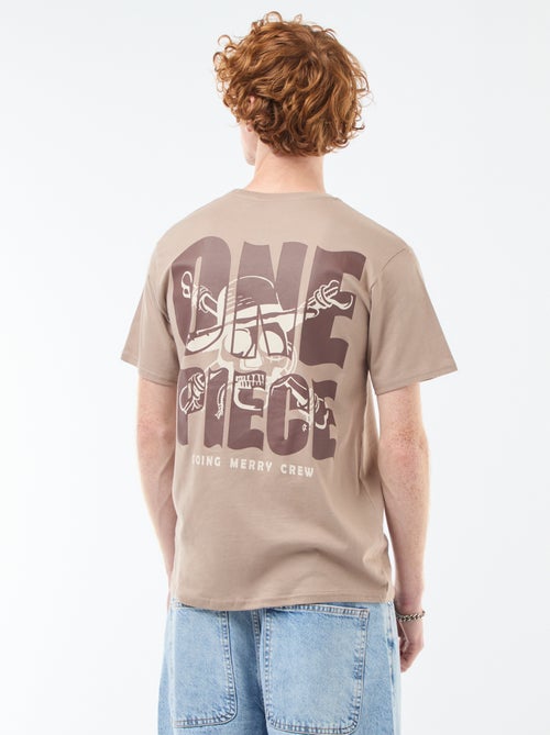 T-shirt 'Sun city' 'One piece' en coton - Kiabi