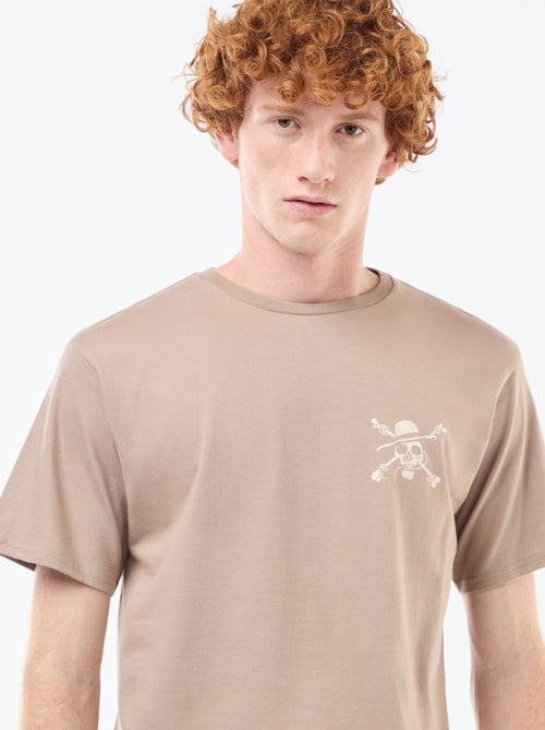 T-shirt 'Sun city' 'One piece' en coton - Kiabi