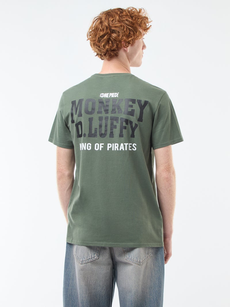 T-shirt 'Sun city' 'One piece' en coton Vert - Kiabi