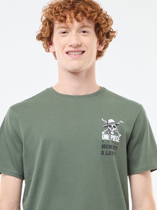 T-shirt 'Sun city' 'One piece' en coton - Kiabi