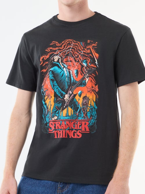 T-shirt 'Sun city' 'Stranger things' 'Netflix' en coton - Kiabi