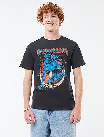 T-shirt 'Sun city' 'Stranger things' 'Netflix' en coton