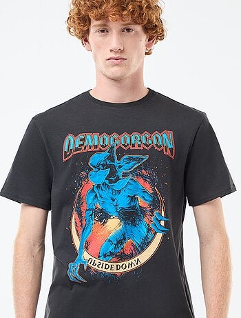 T-shirt 'Sun city' 'Stranger things' 'Netflix' en coton