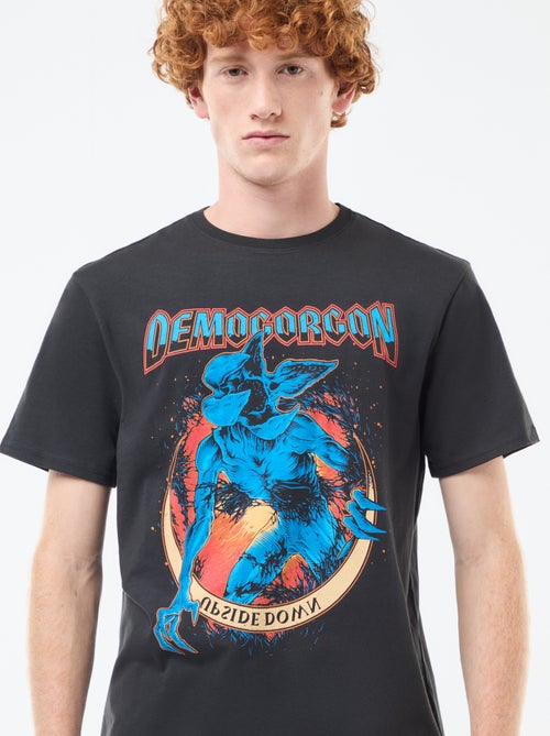 T-shirt 'Sun city' 'Stranger things' 'Netflix' en coton - Kiabi