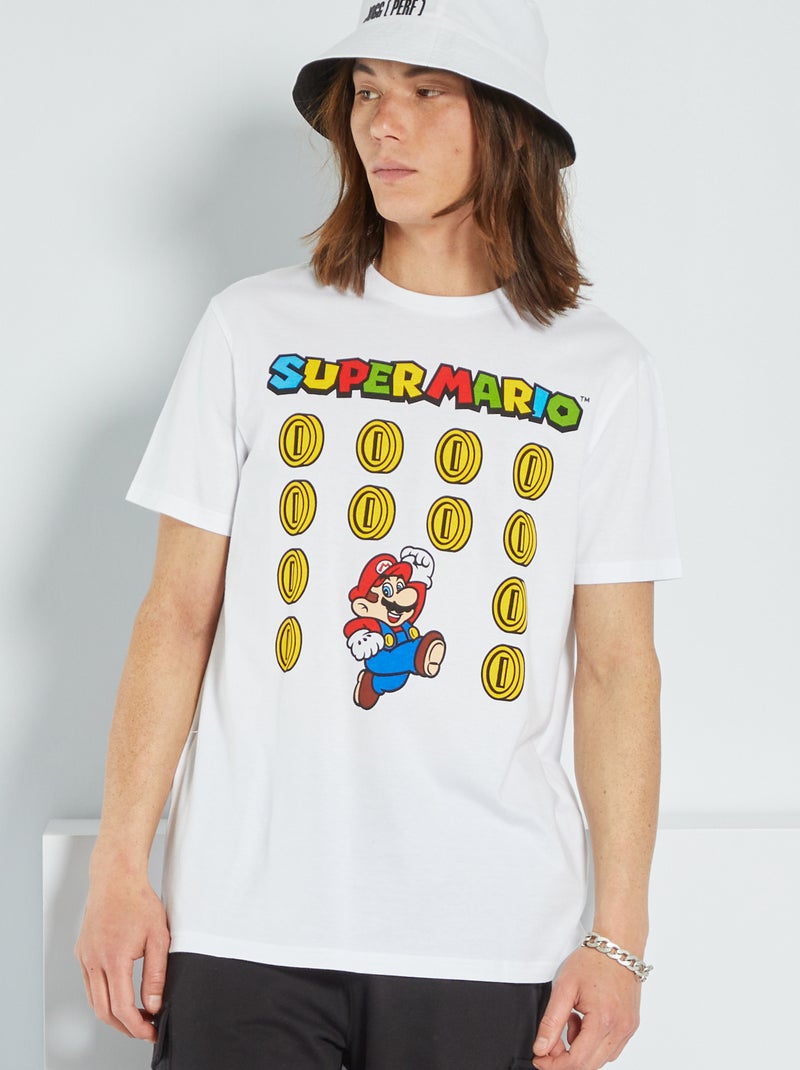 T-shirt 'Super Mario' blanc - Kiabi