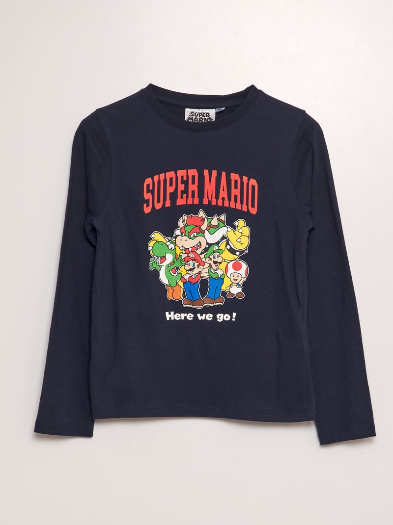 T-shirt 'Super-Mario' Bleu - Kiabi