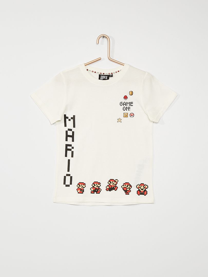 T-shirt 'Super Mario Bros' blanc - Kiabi
