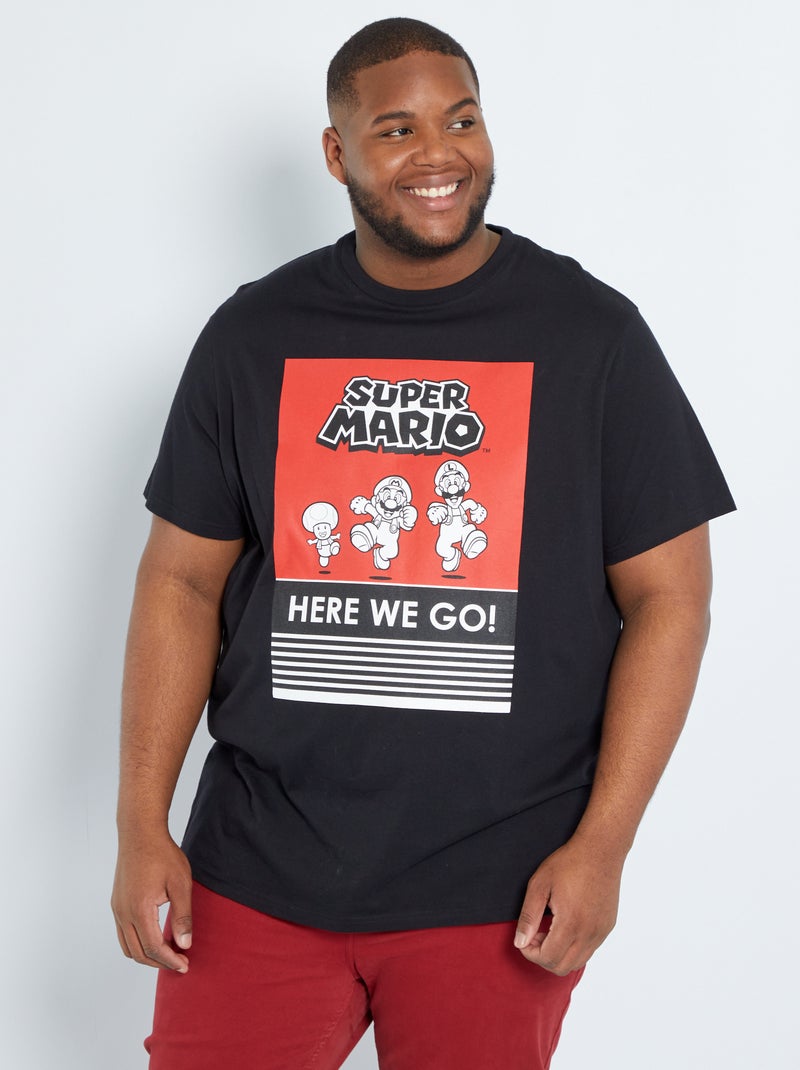 T-shirt 'Super Mario' noir - Kiabi
