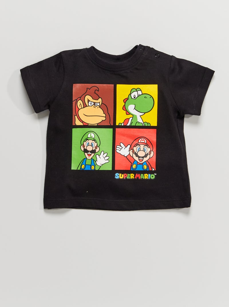 T-shirt 'Super Mario' noir - Kiabi