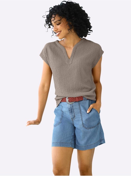 T-shirt Superbe Qualité Structurée - Taille Standard - helline - Kiabi