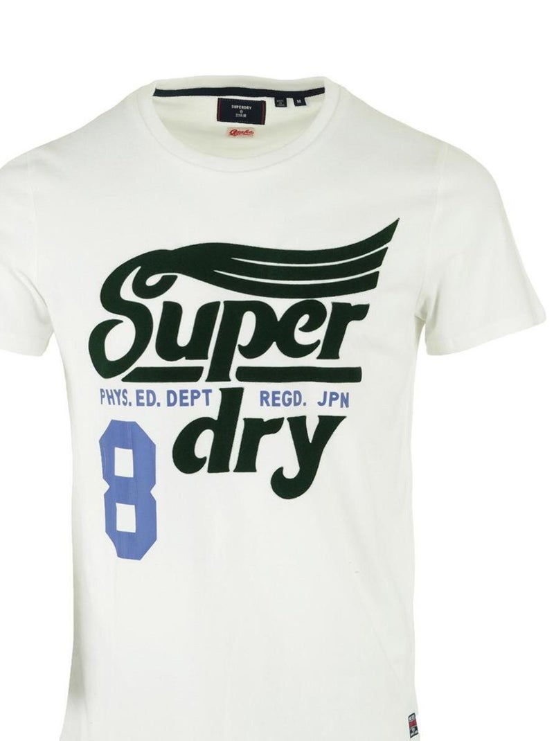 T-shirt Superdry Collegiate Graphic Tee 185 Blanc - Kiabi