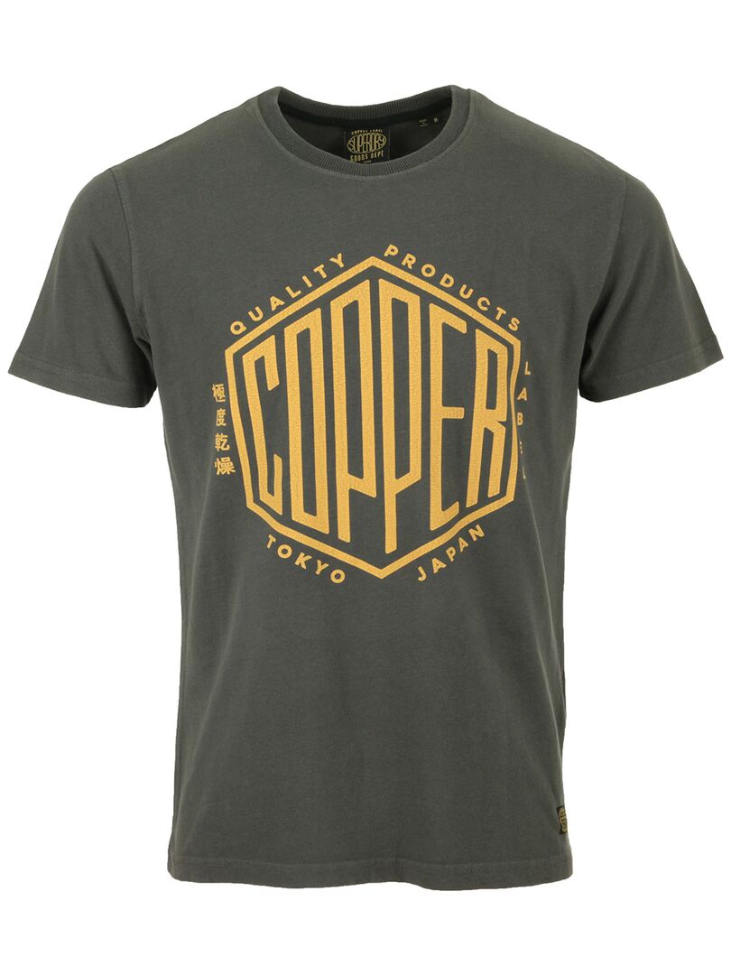 T-shirt Superdry Copper Label Tee Noir Orange - Kiabi