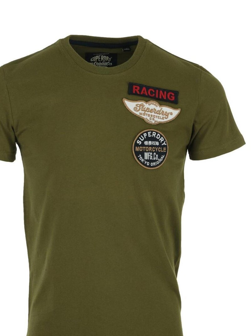 T-shirt Superdry Plane Flyers Tee Vert olive - Kiabi