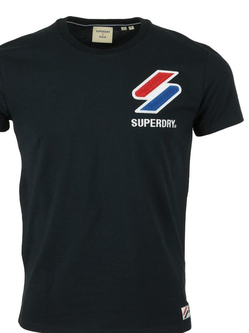 T-shirt Superdry Sportstyle Chenille Tee Bleu marine - Kiabi