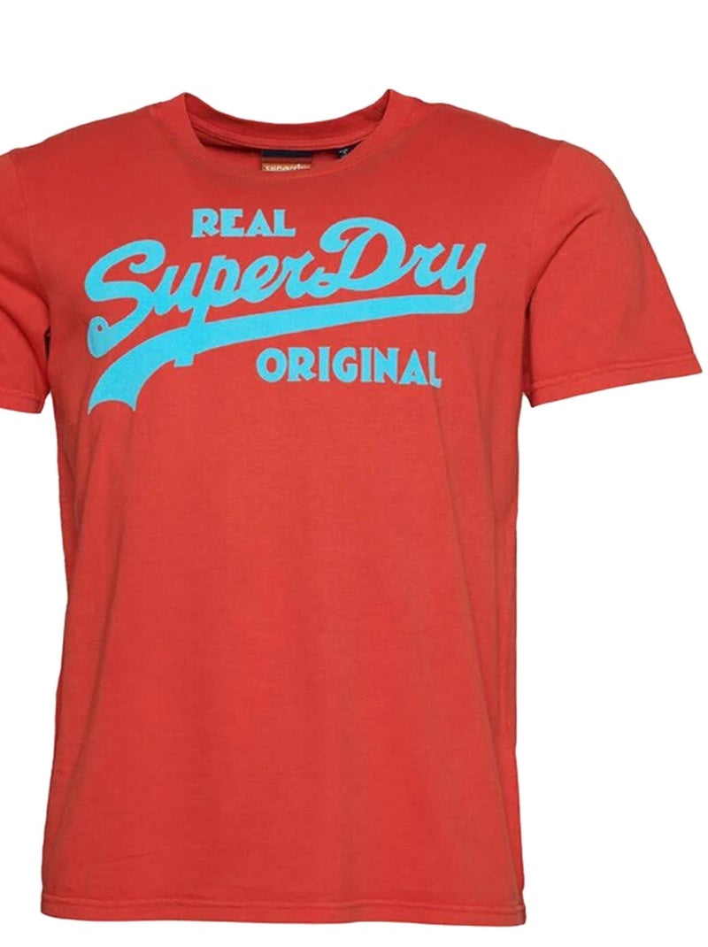 T-Shirt Superdry Vintage VL Neon Rouge - Kiabi