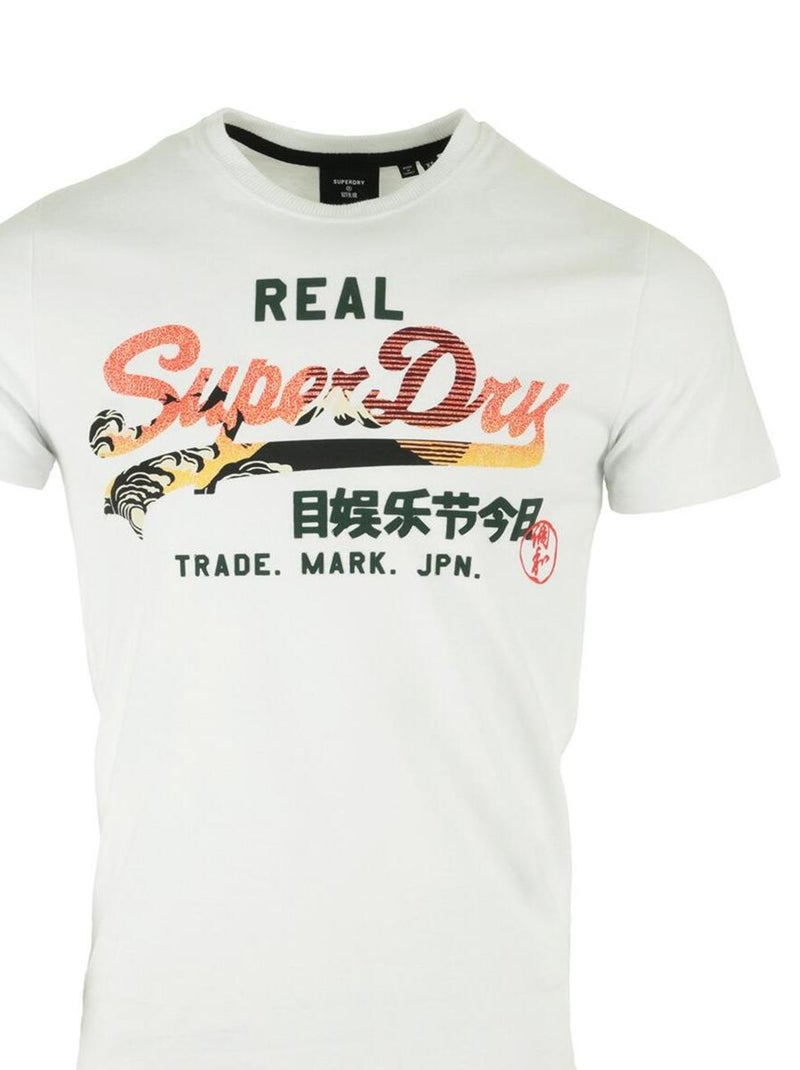 T-shirt Superdry VL Itago Tee 220 Blanc - Kiabi