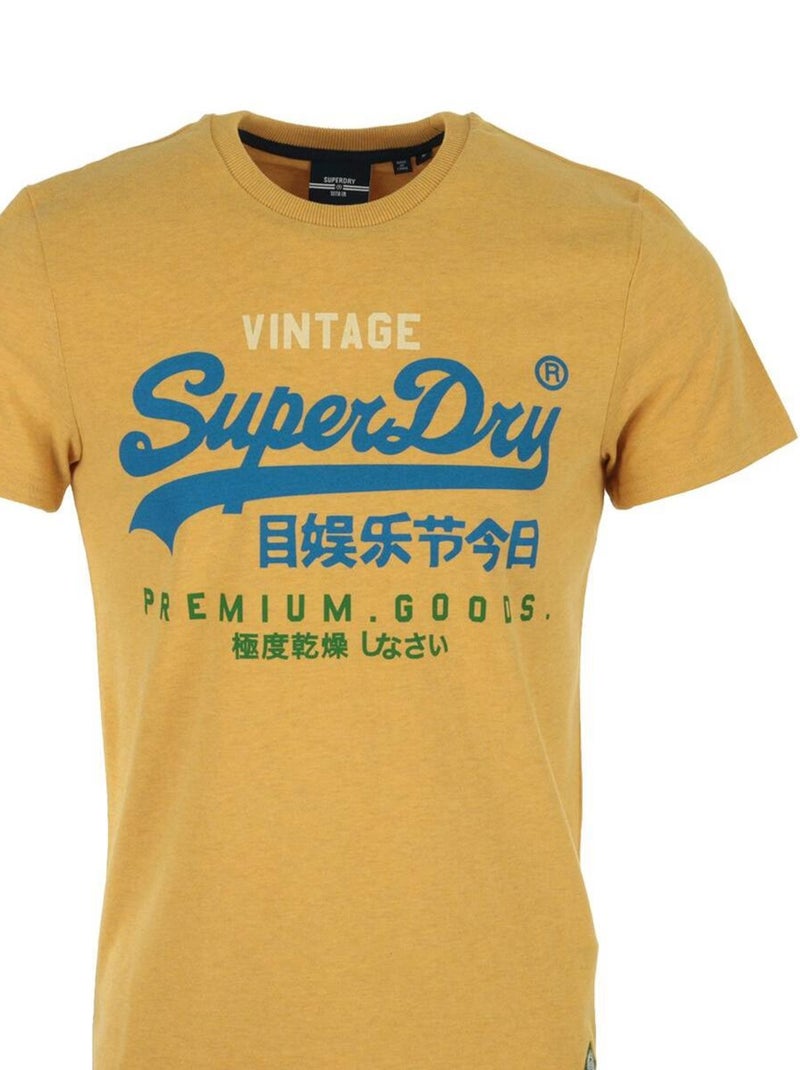 T-shirt Superdry VL Tri Tee 220 Marron clair - Kiabi