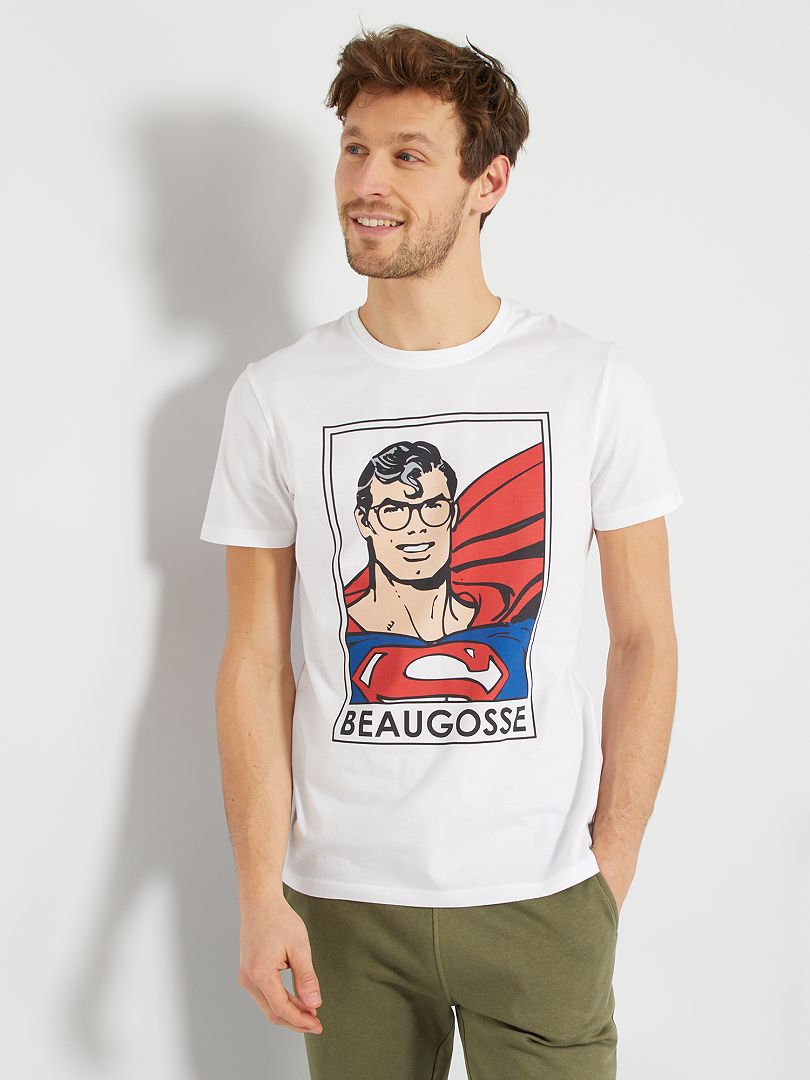T-shirt 'Superman' blanc - Kiabi